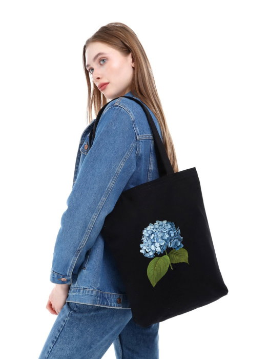 Zoozie Bags Bolso Tote Negro 35 x 40 x 8 cm en Algodón 100%